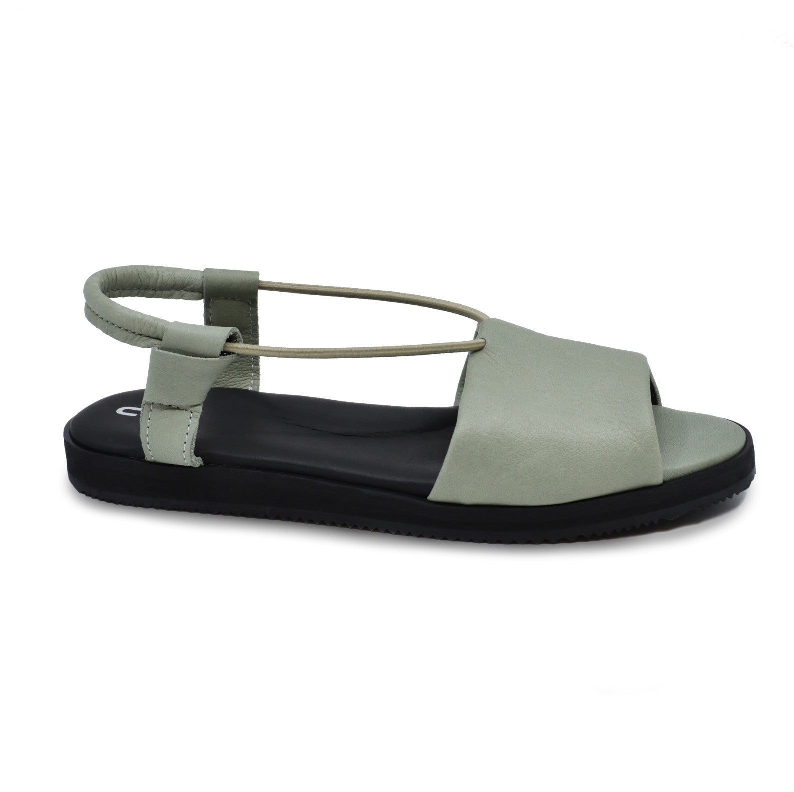 Berlin Green Leather Sandals