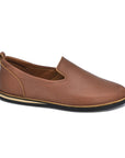 Brown Leather Classic Moccasin Shoes