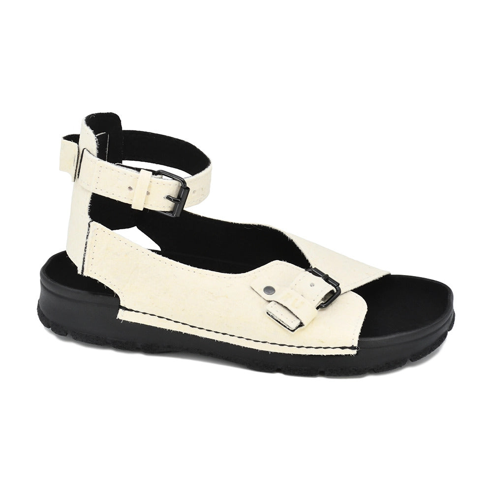 White Athens Vegan Summer Sandals