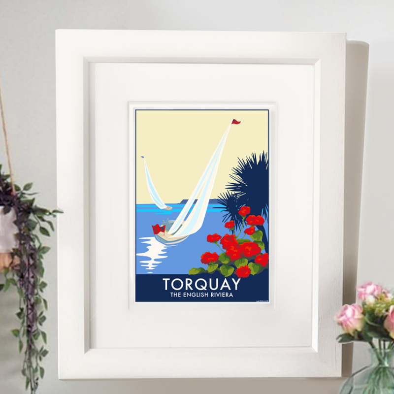 Torquay Sailing Art Print