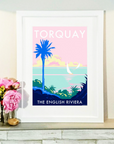 Torquay Palm Vintage Seaside Print