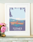 Totnes Vintage Travel Poster Print