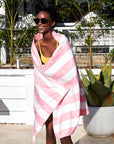 XL Malibu Pink Beach Towel