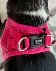 Tiny Trails Step In Air Mesh Puppy and Small Dog Harness Hot Pink
