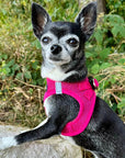 Tiny Trails Step In Air Mesh Puppy and Small Dog Harness Hot Pink