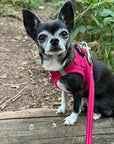 Tiny Trails Step In Air Mesh Puppy and Small Dog Harness Hot Pink