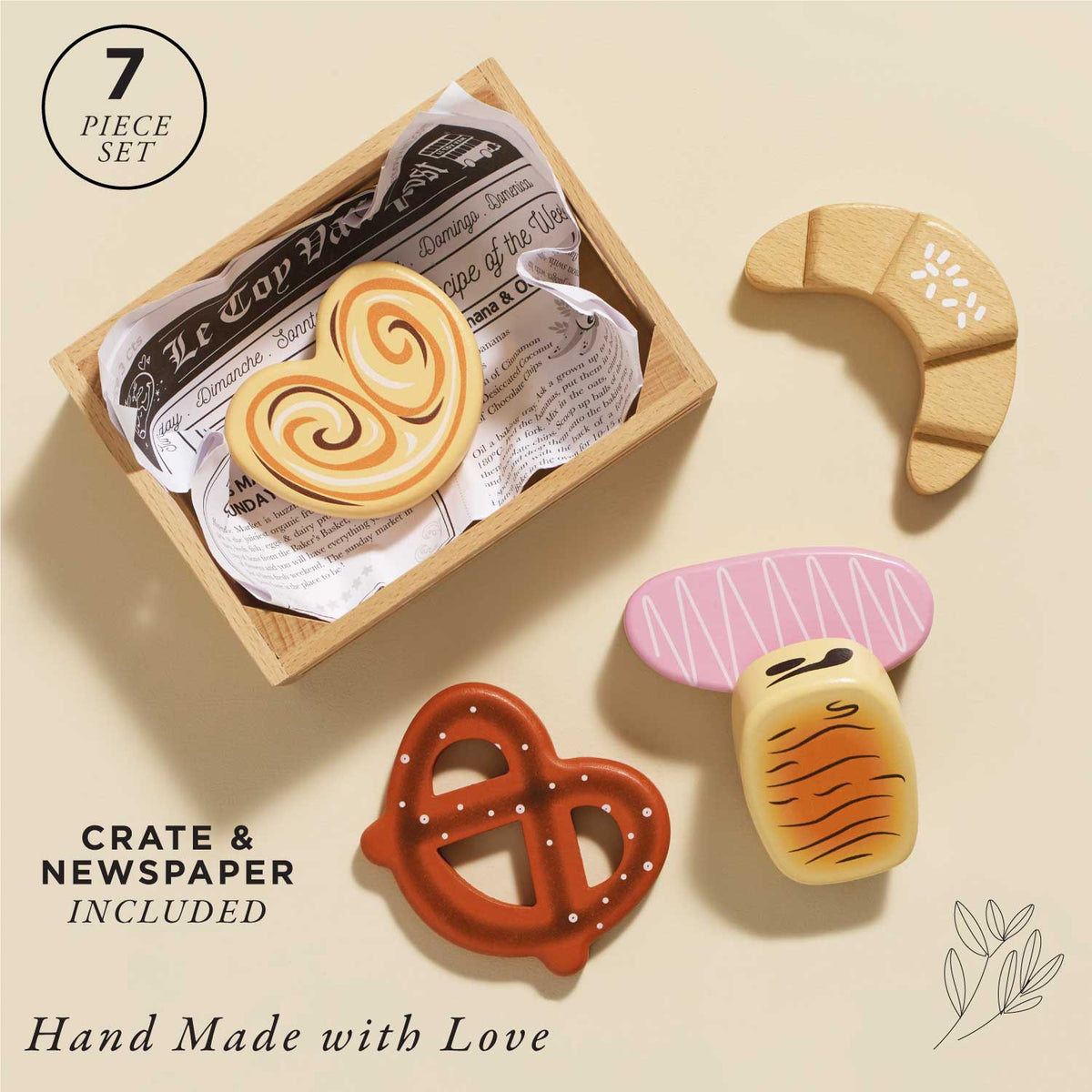Bakery &amp; Patisserie Wooden Market Crate