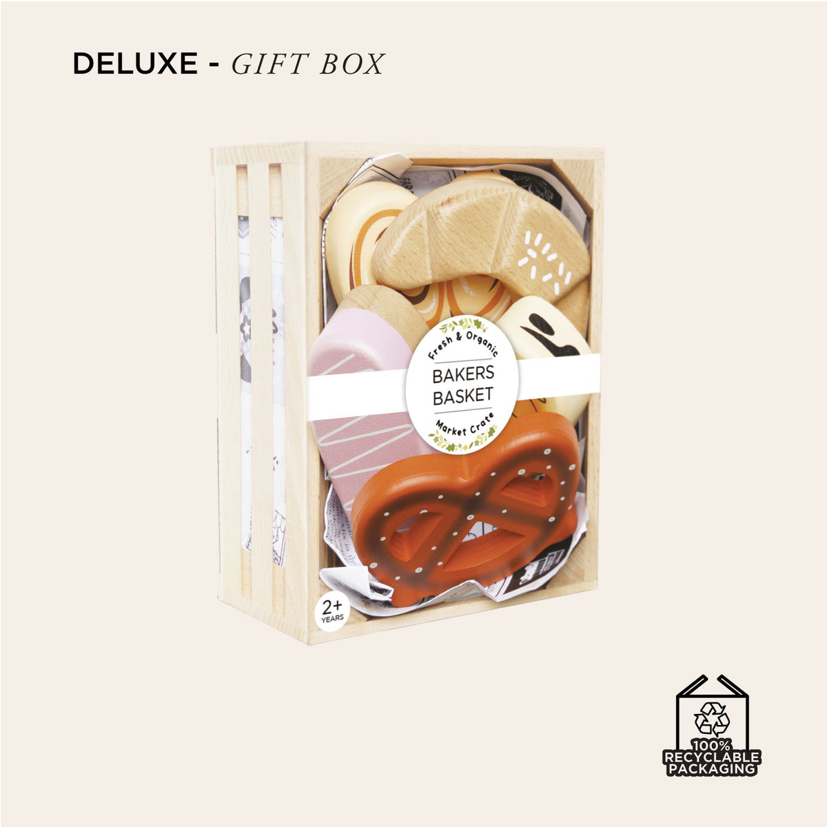 Bakery &amp; Patisserie Wooden Market Crate
