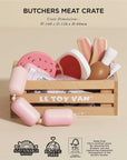 Butchers Meat Wooden Market Crate