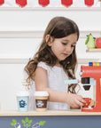 Wooden Toy Coffee Machine & Pods