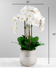 Tall Faux Orchid Arrangement in Vase