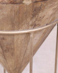 Tamia Wooden Cone Unique Side Table