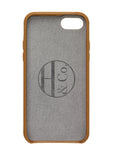 iPhone 7/8 Case, Tan Leather
