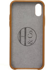 iPhone X Case, Tan Leather