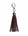 Mini tassel bag charm - Dark Brown