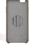 iPhone 6 Plus Case, Taupe Leather