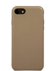 iPhone 7/8 Case, Taupe Leather