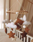 Teddy bear baby mobile