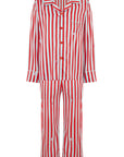 Teddy Ladybird Stripe Boys Silk Pyjama Set