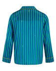 Teddy Rainforest Stripe Boys Silk Pyjama Set