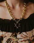The Obsidian Marrow Necklace Gold