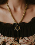 The Obsidian Marrow Necklace Gold