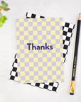 Thanks Checkerboard Thank You Card