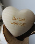 Thankgoods Zirbenholzherz Du bist wertvoll!