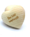 Thankgoods Zirbenholzherz Du bist wertvoll!
