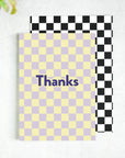 Thanks Checkerboard Thank You Card