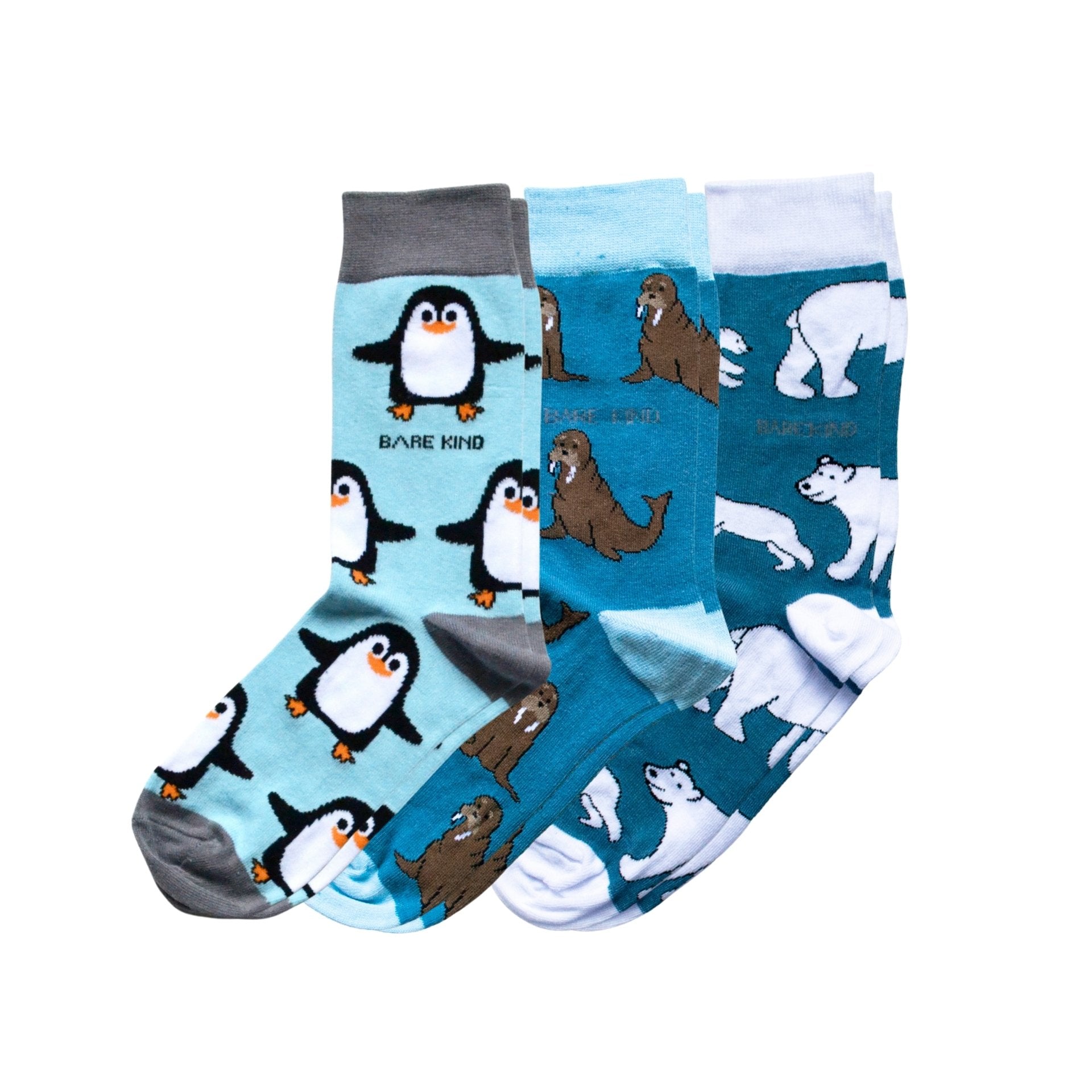 Frozen Friends Bundle of 3 Bamboo Animal Socks