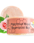 Patchouli Rose Shampoo Bar | Natural Hair Wash for Dry, Damaged & Frizzy Hair | Vegan, Plastic-Free Hair Care