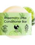 Rosemary & Lime Solid Conditioner Bar | Natural Hair Conditioner for All Hair Types | Vegan, Plastic-Free Hair Care