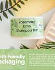 Rosemary & Lime Shampoo Bar | Natural Hair Wash for All Hair Types | Vegan, Plastic-Free Hair Care