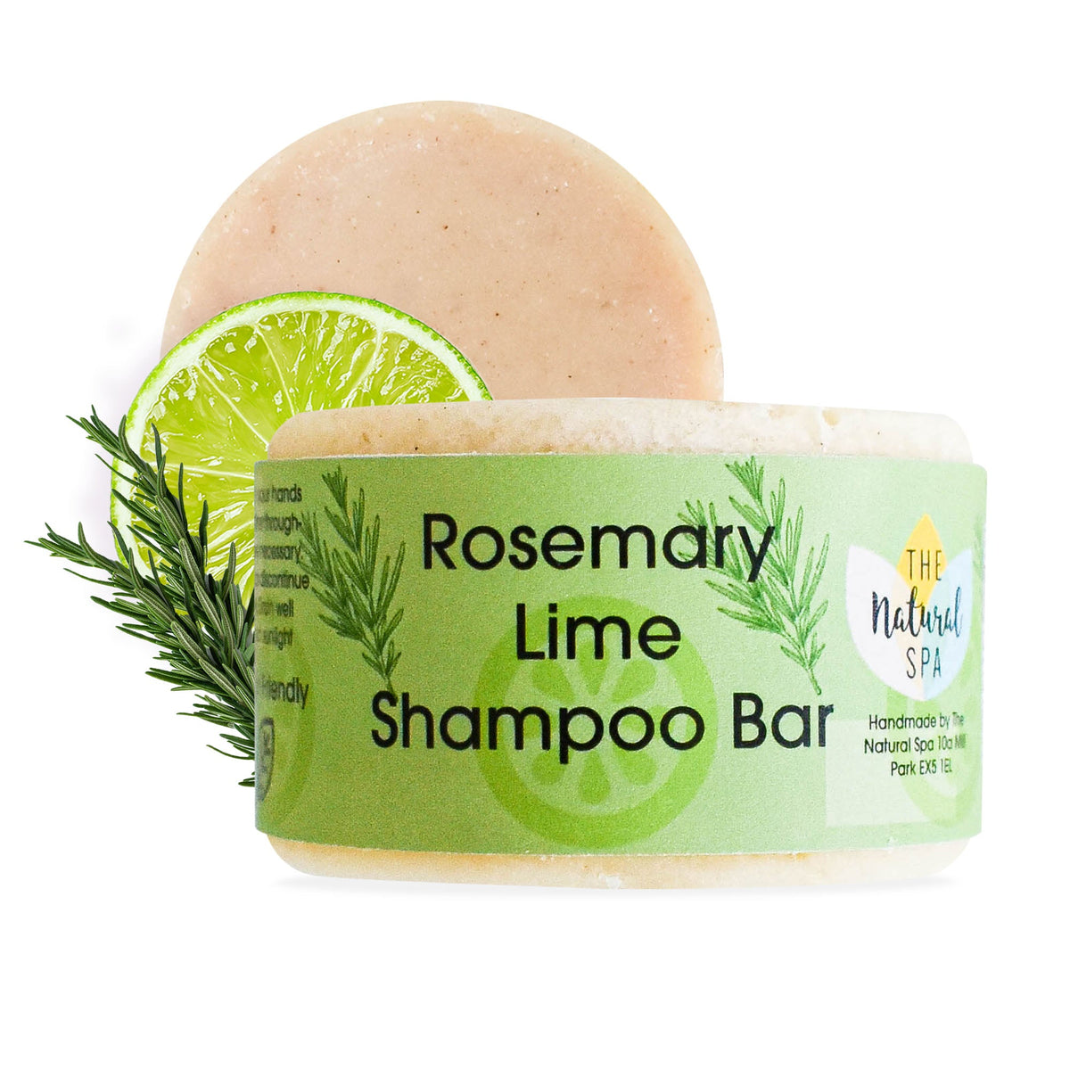 Rosemary &amp; Lime Shampoo Bar | Natural Hair Wash for All Hair Types | Vegan, Plastic-Free Hair Care
