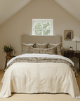 The Moon Garden Kantha Throw