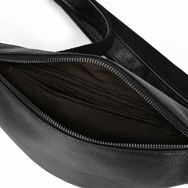 The Walcott Leather Waist Bag | Black Leather Fanny Pack -