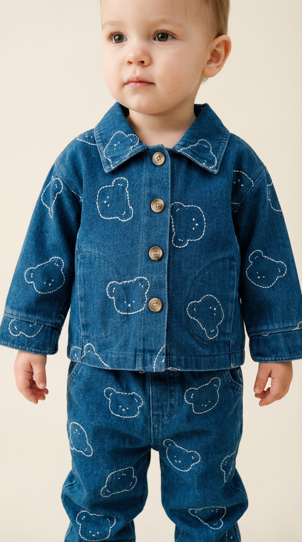 Bear Print Jacket &amp; Jogger Set (2-Piece)