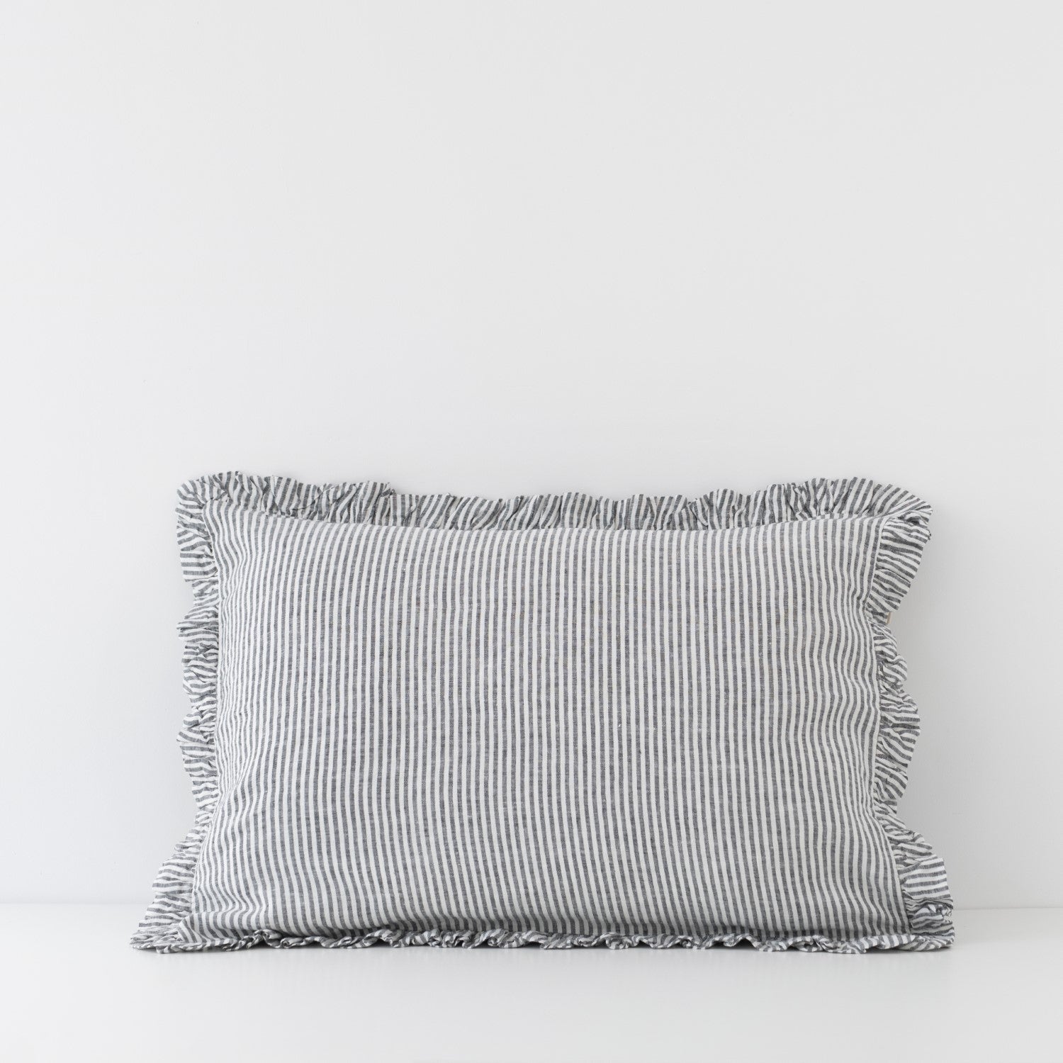 Linen Pillowcase with Frill Detail