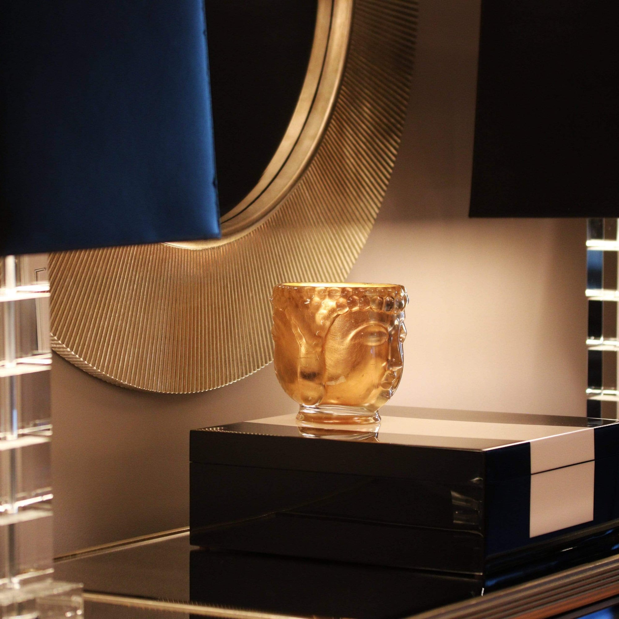 24K Gold Clear Glass Buddha Royale