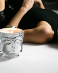 Glass Buddha Candle