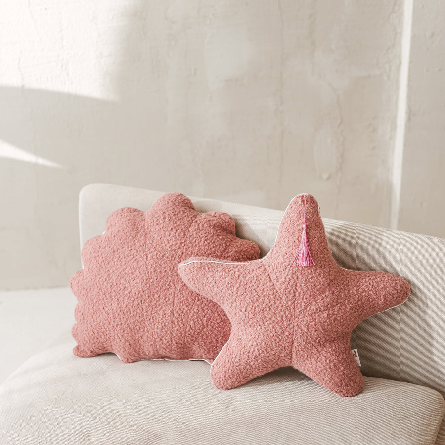 Boucle Fabric Throw Pillows - Soft Nordic Cushions for Sofa & Bed Decor by Minicamp at brixbailey.com