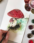 Toadstool Greetings Card