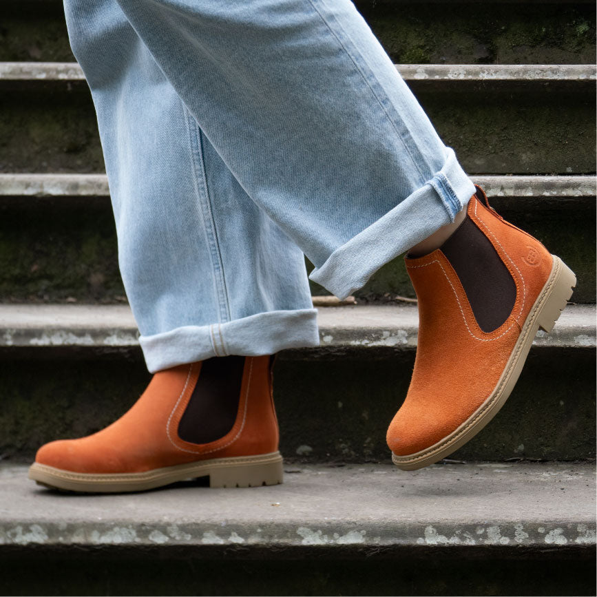 Short Boot in Burnt Orange