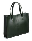 Handmade Leather Shopper - Ivy Green