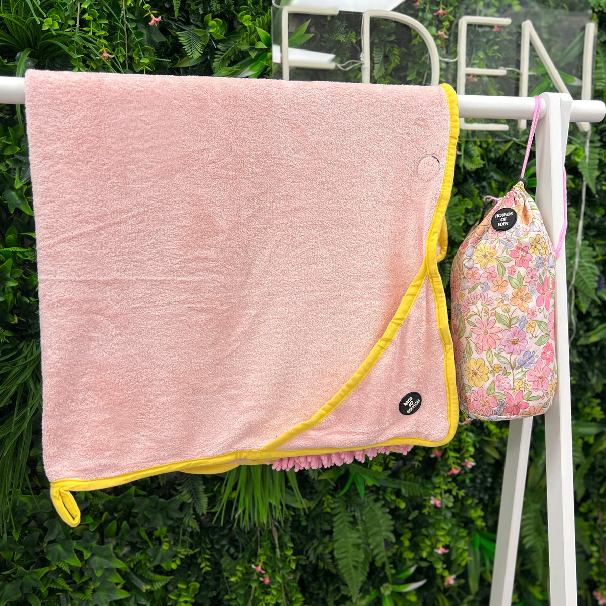 Pastel Petal Dog Towel