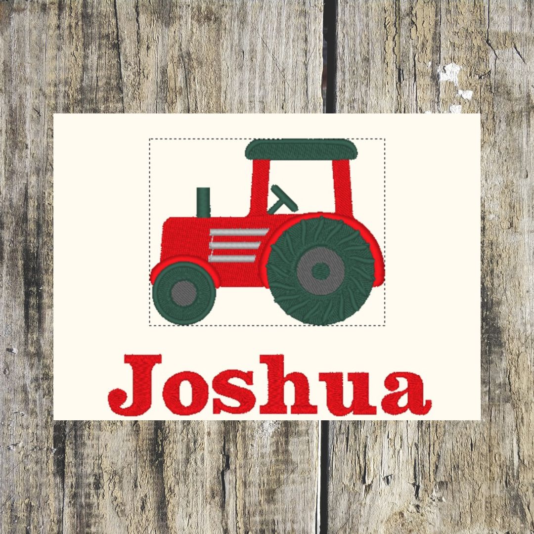Tractor Personalised Towels