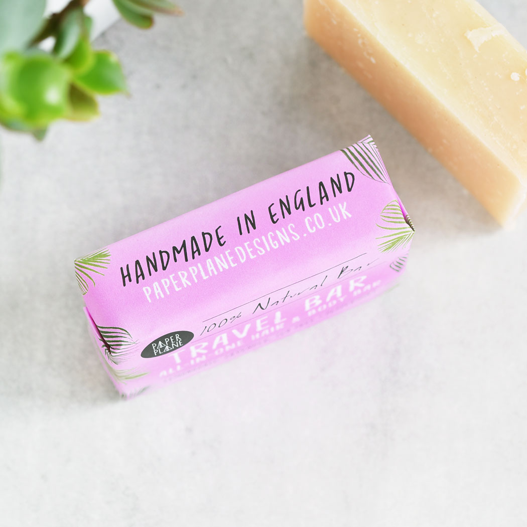 Travel Bar 100% Natural Vegan Plastic-free