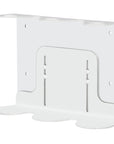 White Triple Bottle Holder Wall Mount