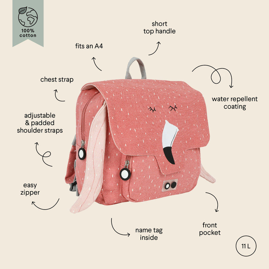 School Bag - Mrs Flamingo